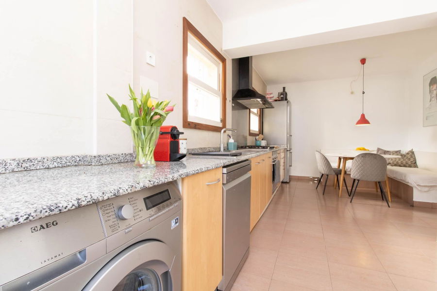 Renovierte Wohnung mit großem Garten und Garage in Son Armadans