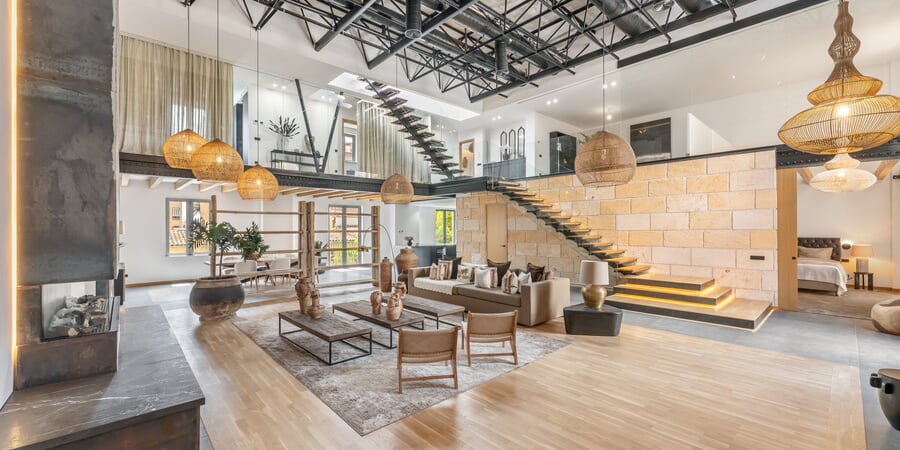 Stunning designer loft with private roof terrace in Santa Catalina