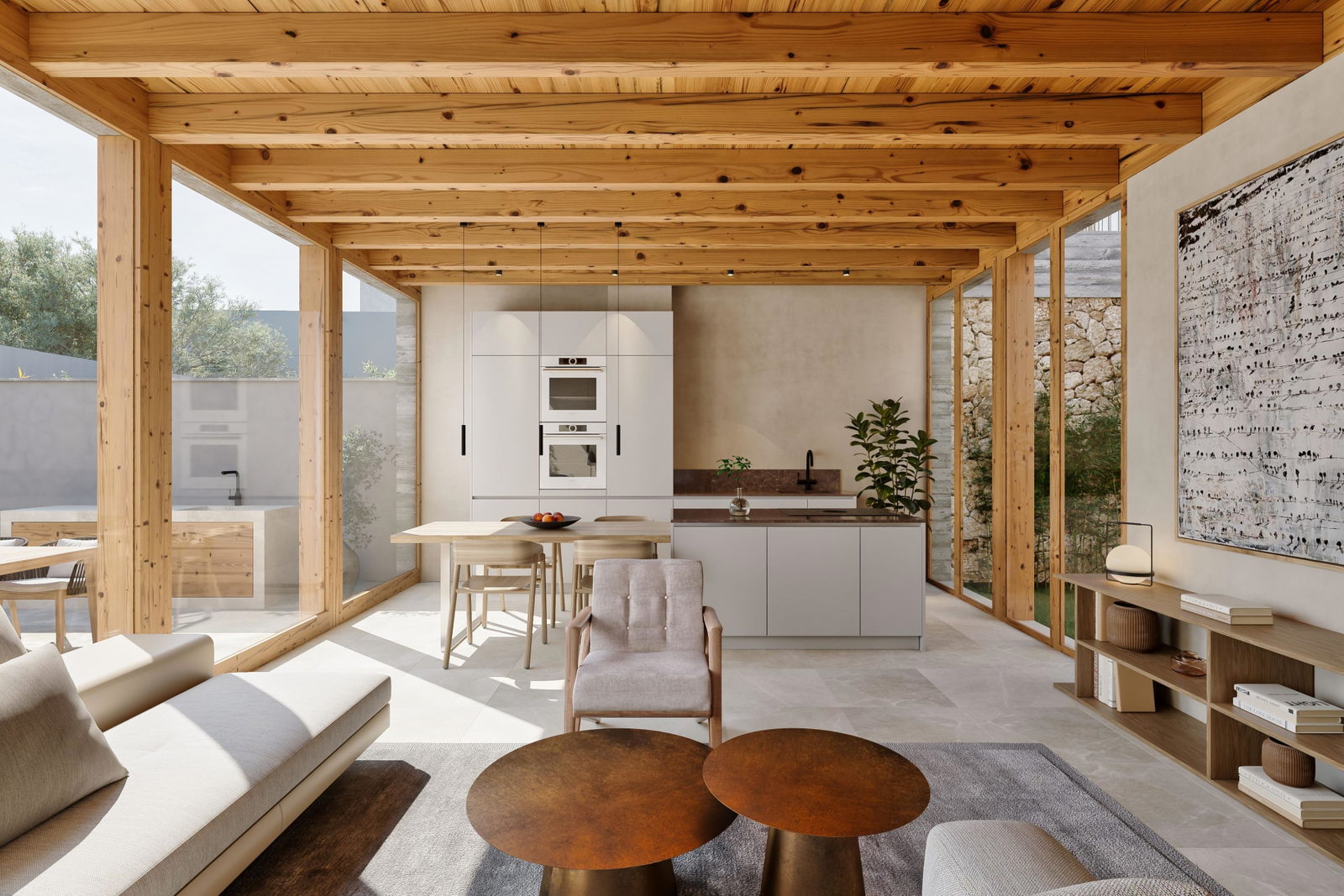 Exklusivt townhouse projekt med trädgård och pool i charmiga Son Espanyolet