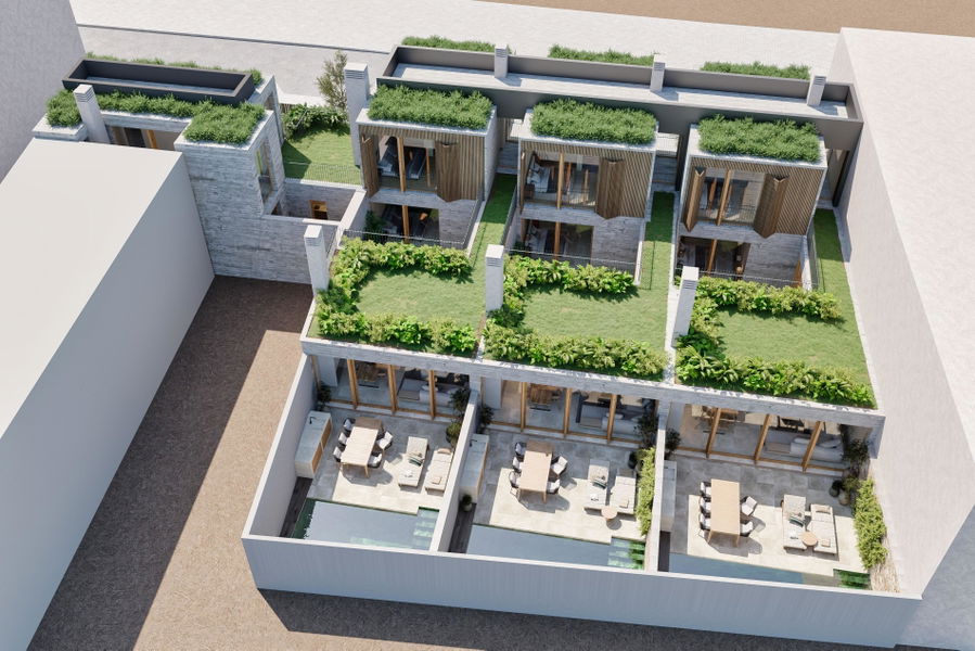 Exclusivo proyecto de casas adosadas con piscina y terrazas en Son Espanyolet