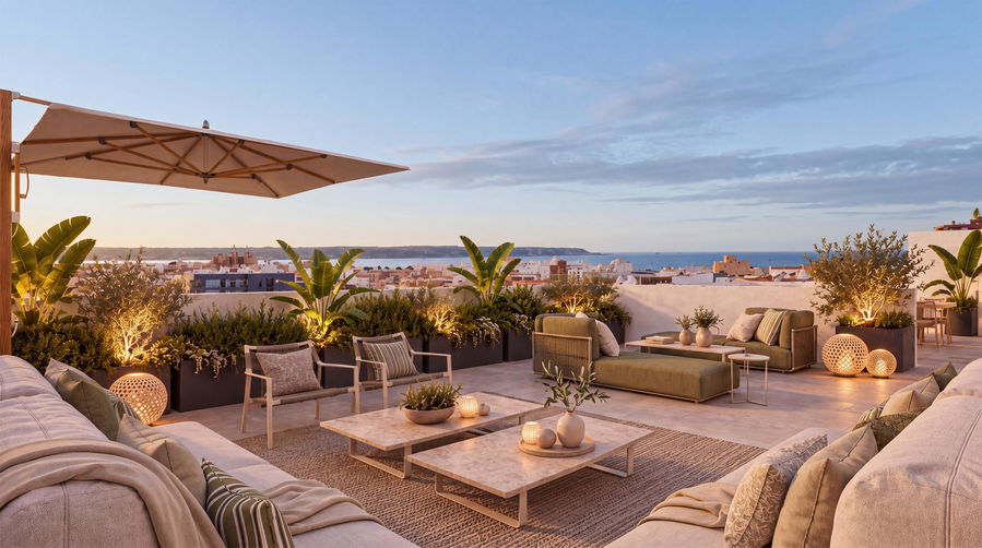 A penthouse designed to be enjoyed every day is for sale in Son Dameto