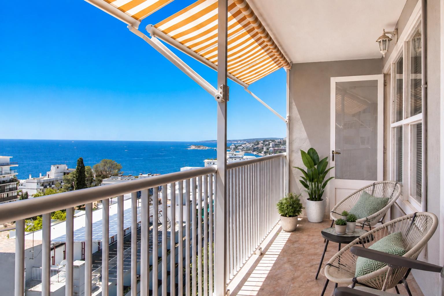 Perfect holiday apartment with beautiful sea views in sought-after Cala Mayor