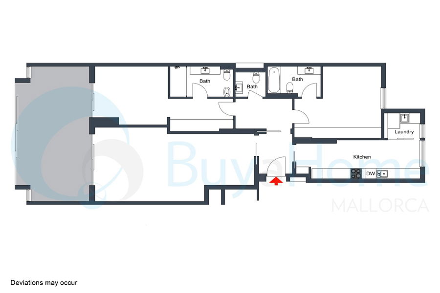 Amplio apartamento con espectaculares zonas comunes y piscinas en el exclusivo Bendinat