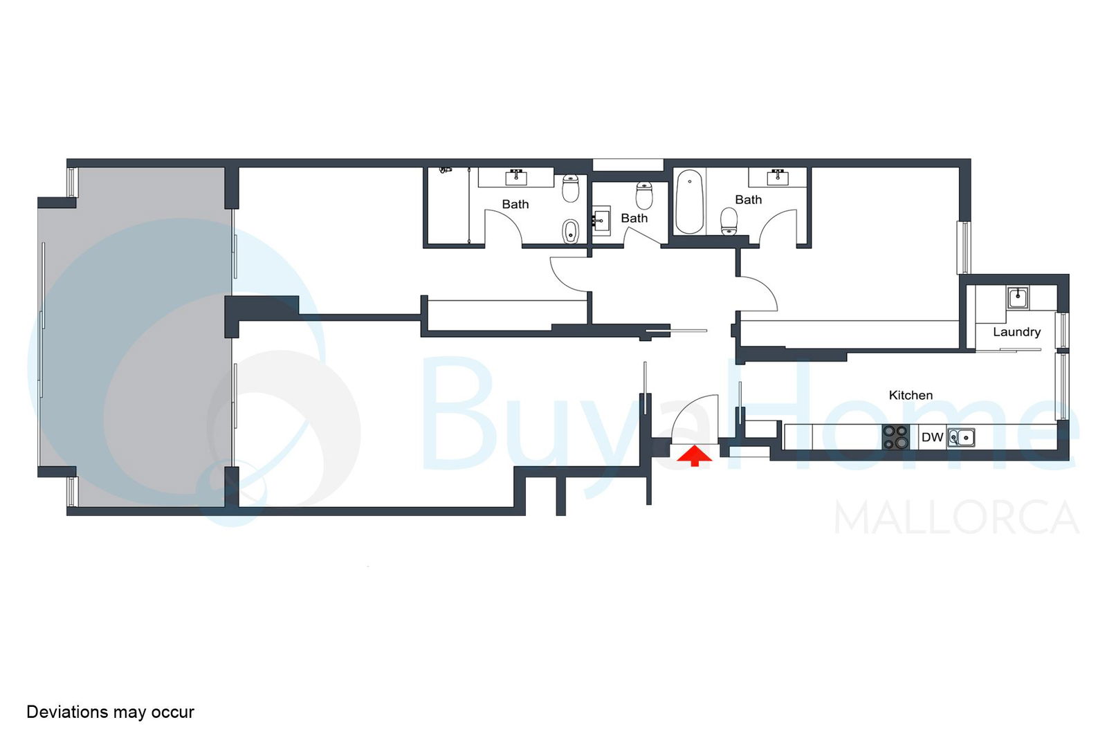 Amplio apartamento con espectaculares zonas comunes y piscinas en el exclusivo Bendinat