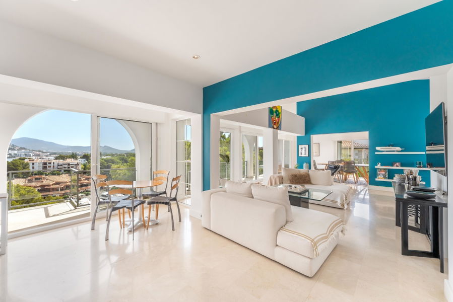 Mediterranean villa with  amazing sea view and prime location in front of Santa Ponsa Nautic Club