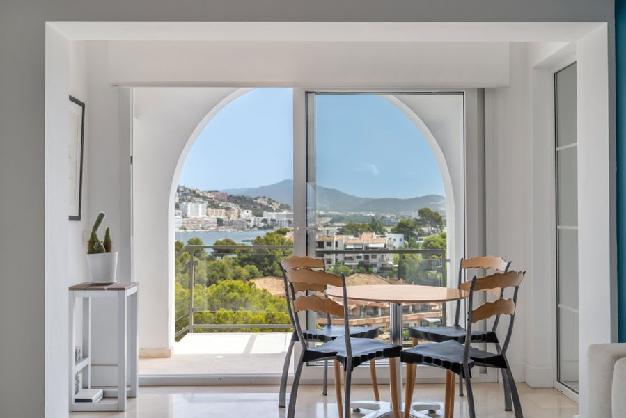 Mediterranean villa with  amazing sea view and prime location in front of Santa Ponsa Nautic Club