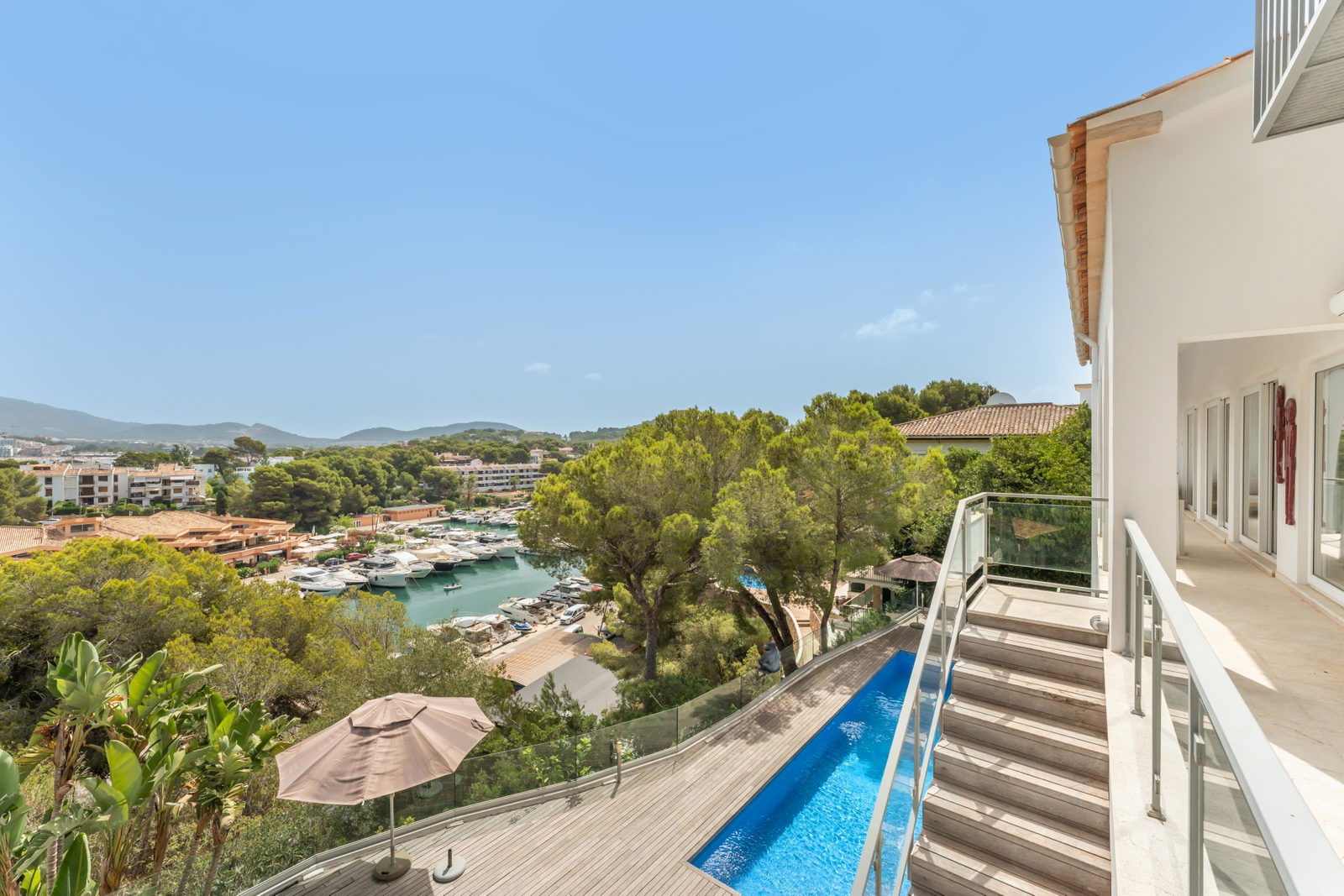 Mediterranean villa with  amazing sea view and prime location in front of Santa Ponsa Nautic Club