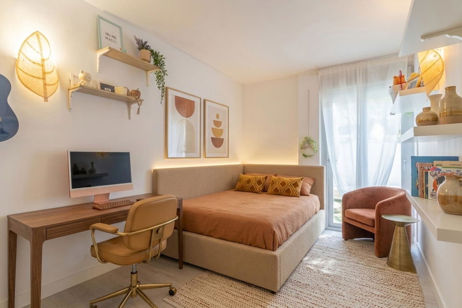 Spacious ground floor apartment with an amazing terrace and community pool in Palmanova