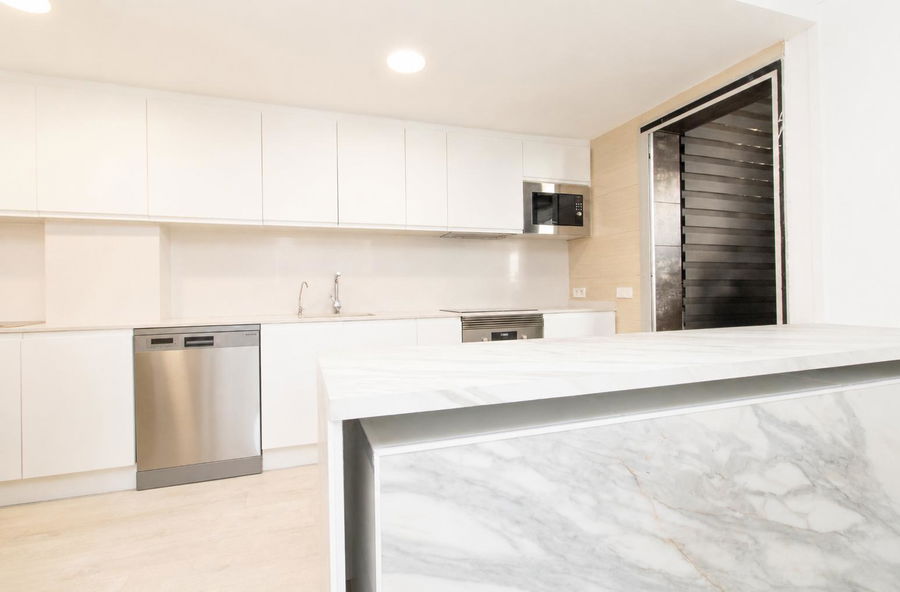 Spacious ground floor apartment with an amazing terrace and community pool in Palmanova