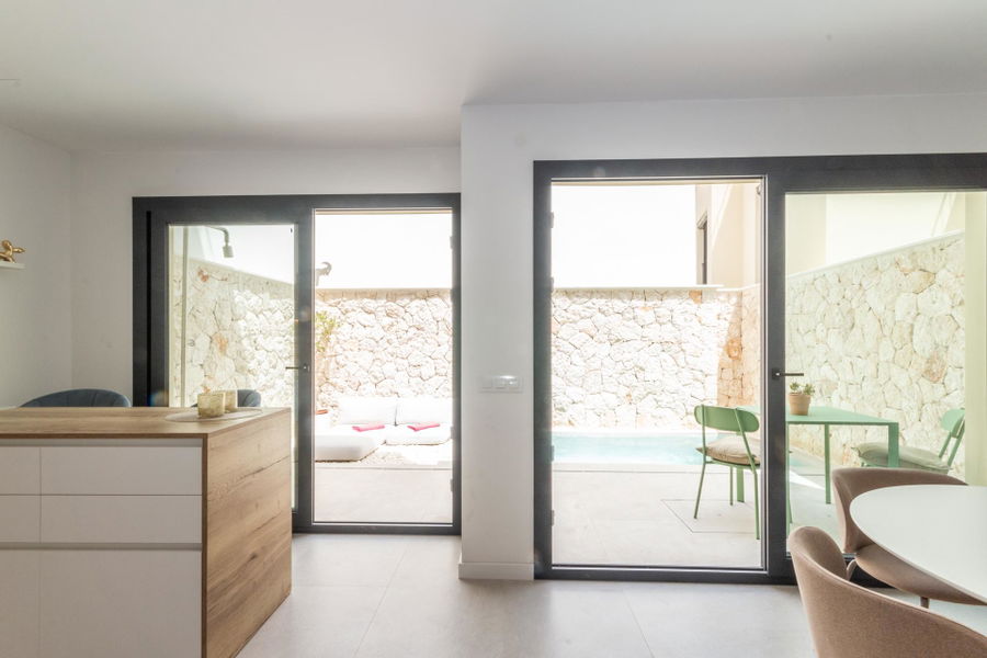 Townhouse with private pool and a roof terrace with great views in Sa Cabaneta for sale