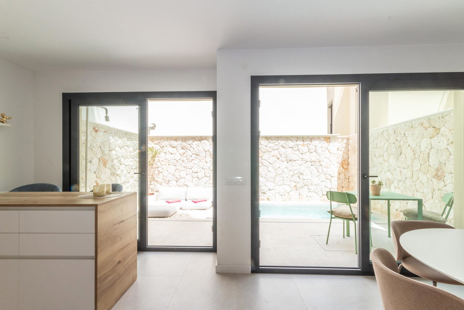 Townhouse with private pool and a roof terrace with great views in Sa Cabaneta for sale