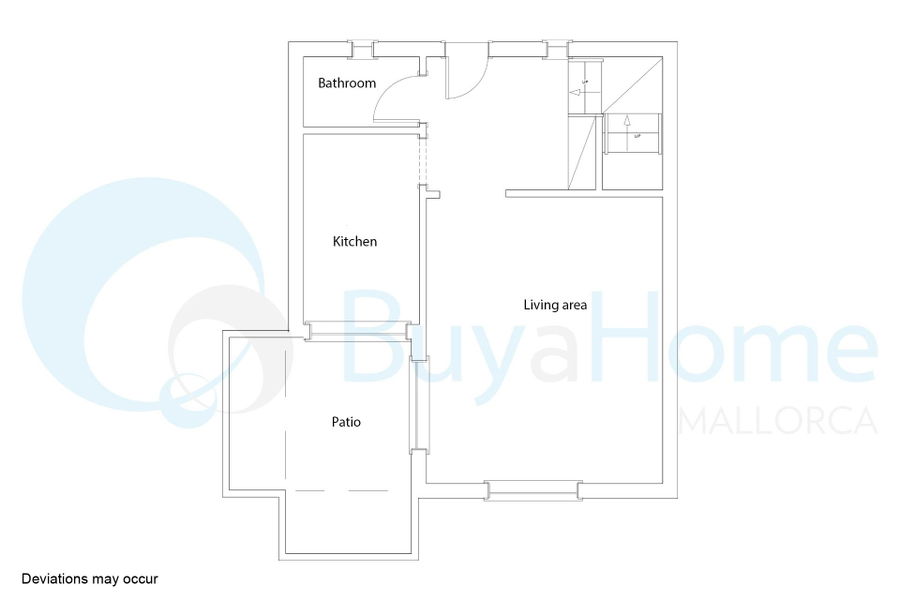 Erste Meereslinie-Wohnung mit Meerblick und Gemeinschaftspool in Cala Blava zu verkaufen