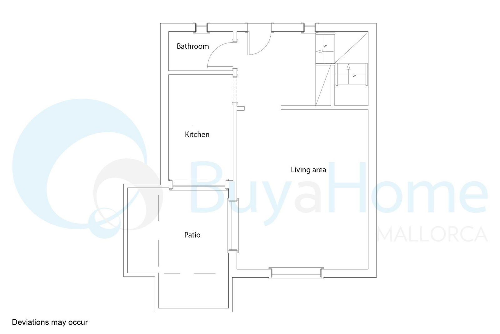 Erste Meereslinie-Wohnung mit Meerblick und Gemeinschaftspool in Cala Blava zu verkaufen
