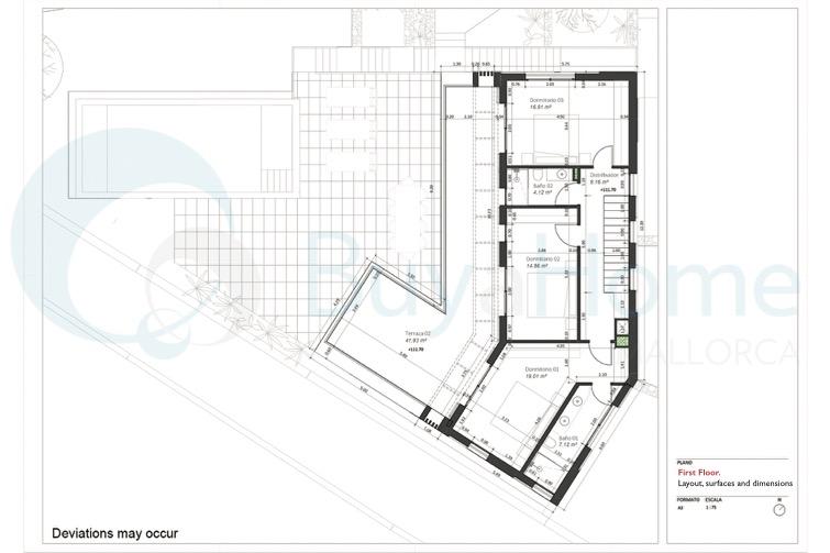 Exclusiva villa de obra nueva con piscina y vistas a la montaña en venta en Calvià