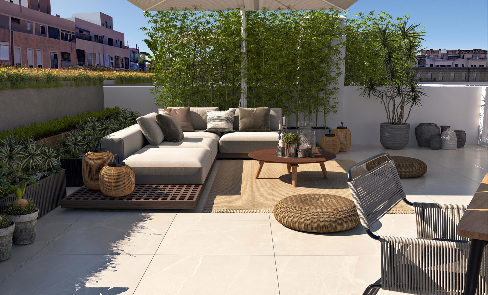 Ático de obra nueva con 3 dormitorios y terraza privada en la azotea en el centro de Palma