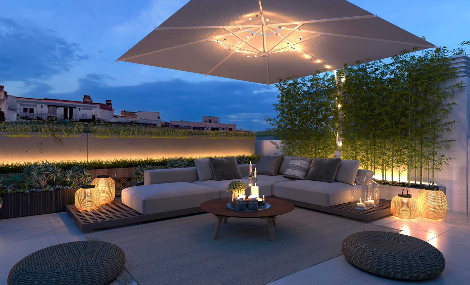 Ático de obra nueva con 3 dormitorios y terraza privada en la azotea en el centro de Palma