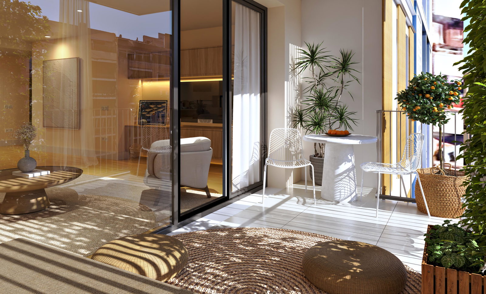 Ático de obra nueva con 3 dormitorios y terraza privada en la azotea en el centro de Palma