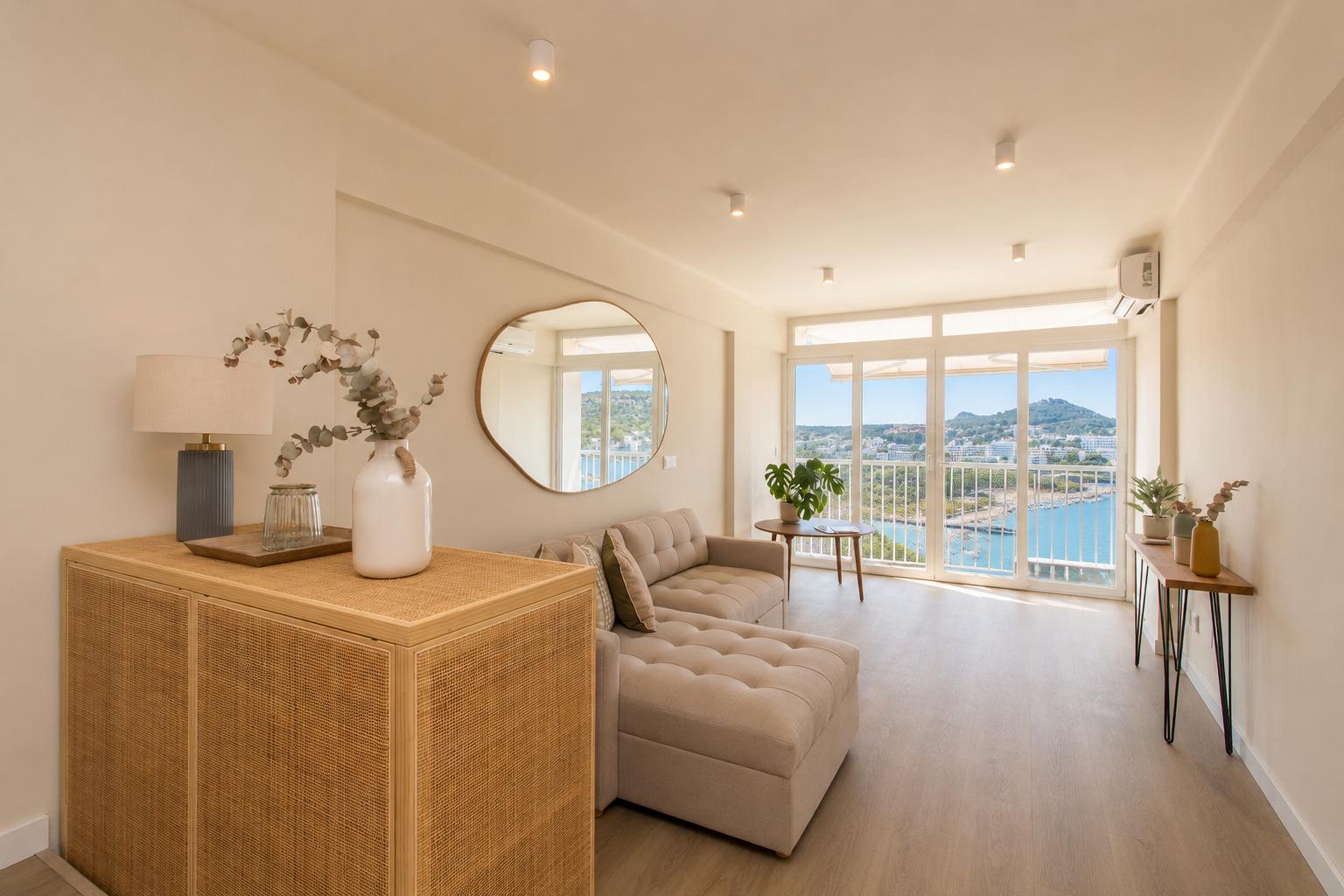 Modern renovated studio apartment with stunning sea views in Santa Ponsa
