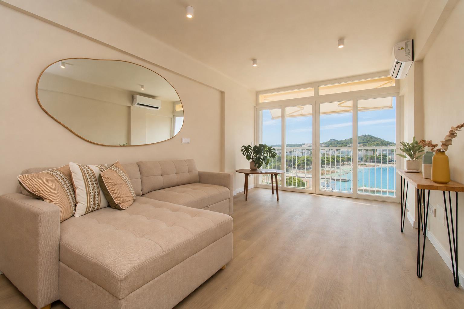 Modern renovated studio apartment with stunning sea views in Santa Ponsa