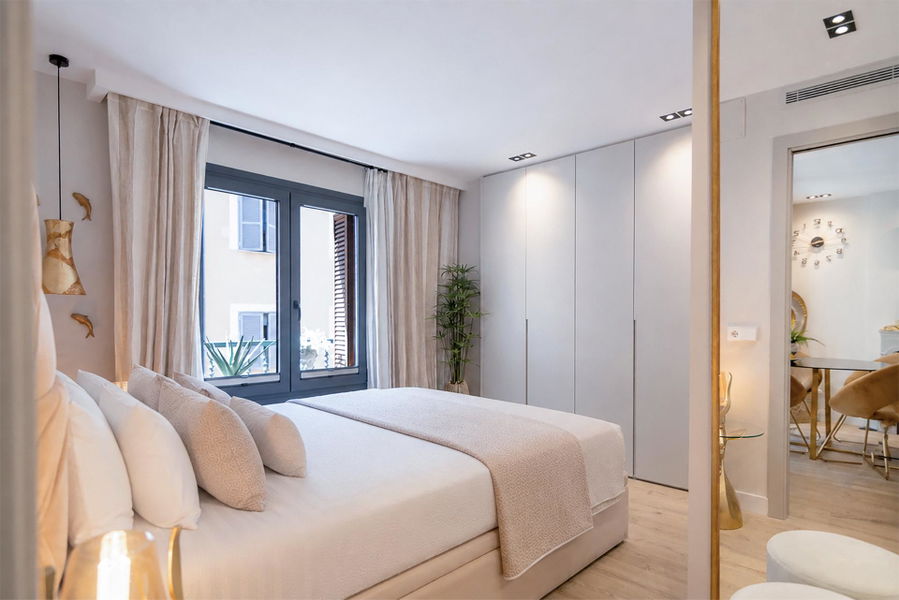 Modern lägenhet i centrala Palma med mysig terrass
