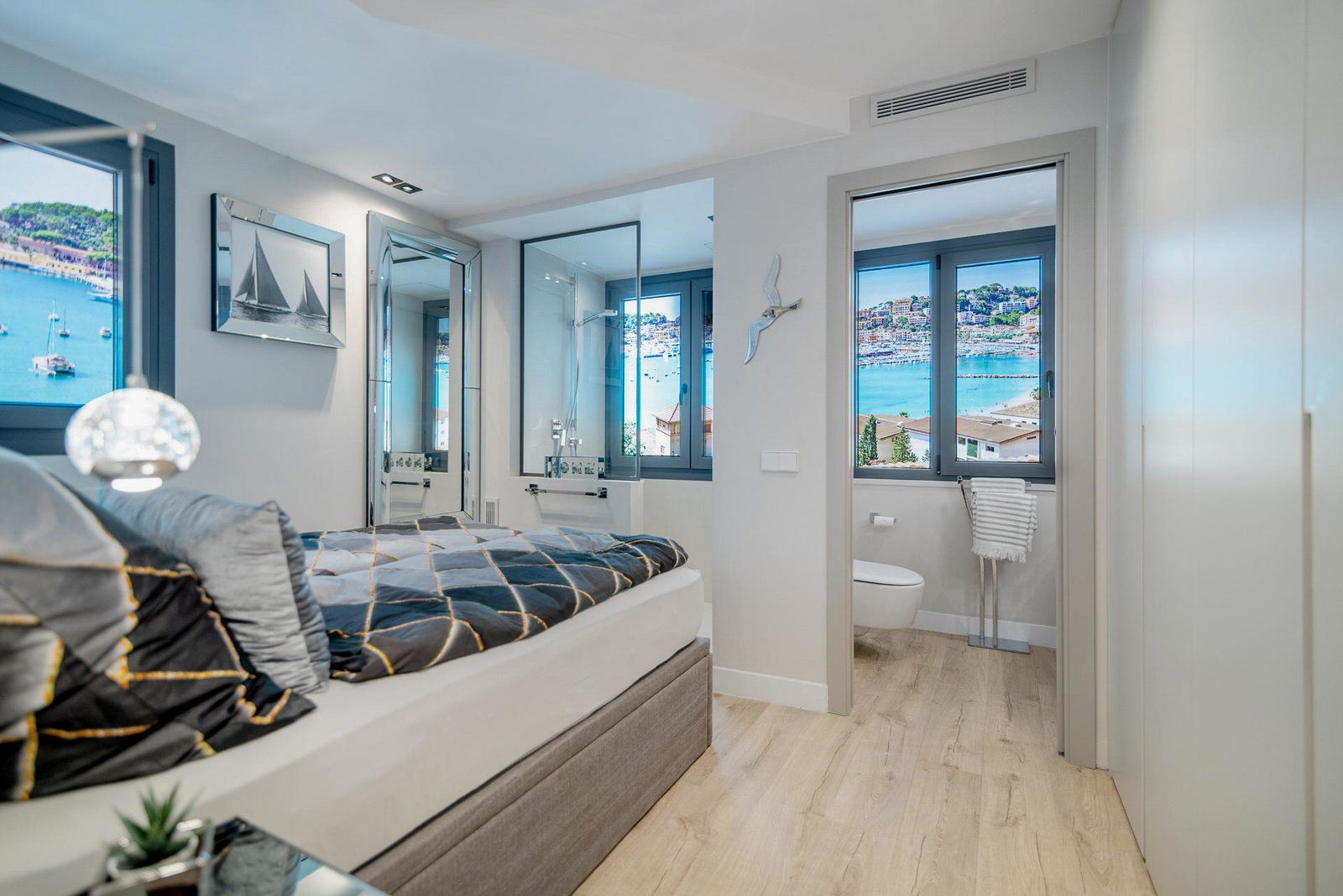 Modern lägenhet i centrala Palma med mysig terrass