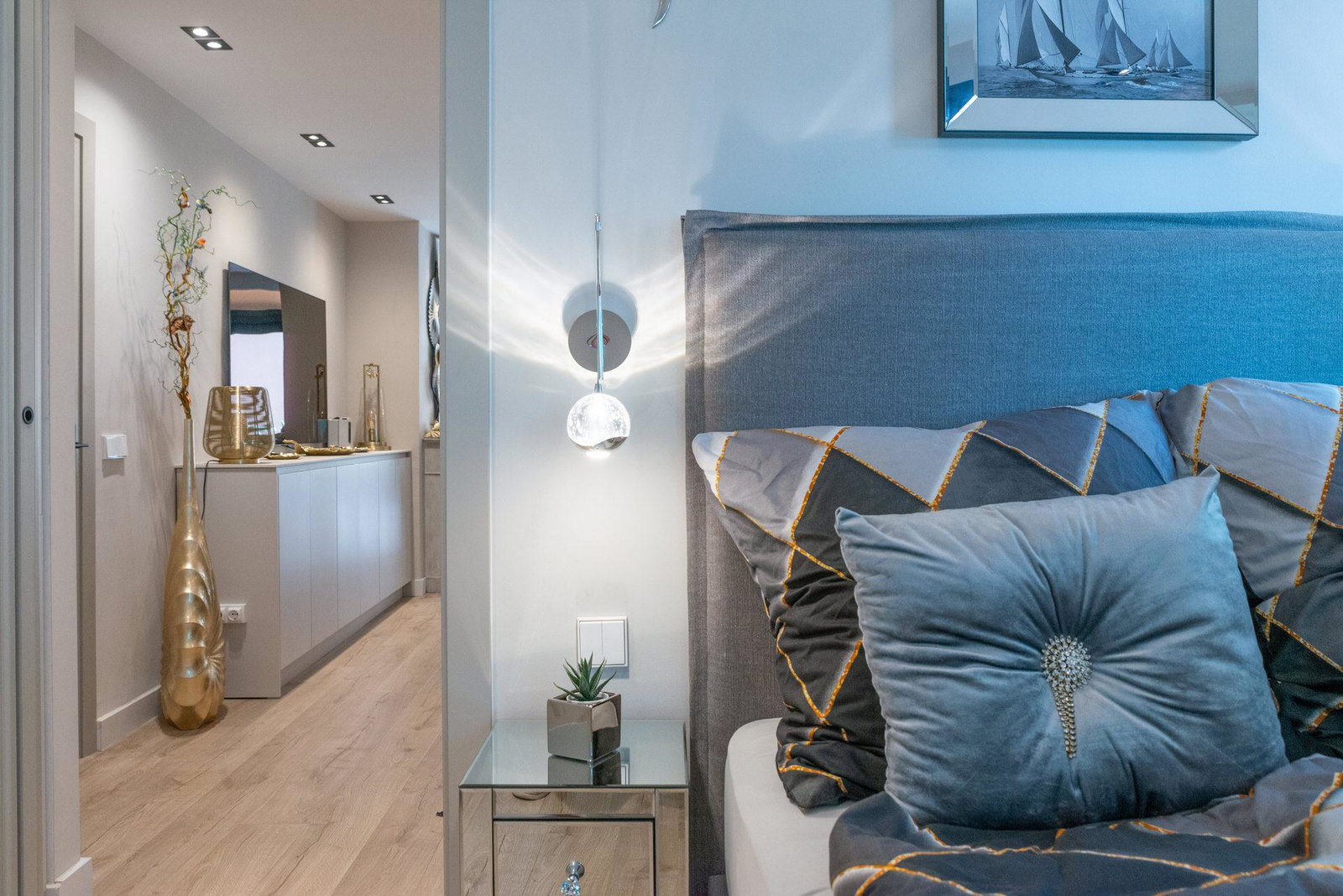 Modern lägenhet i centrala Palma med mysig terrass