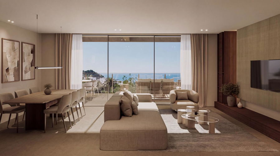 Exclusive  new build penthouse in Cala Major with sea views & private solarium