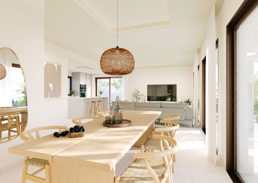 New-build townhouse villa with pool and terrace in Paguera for sale