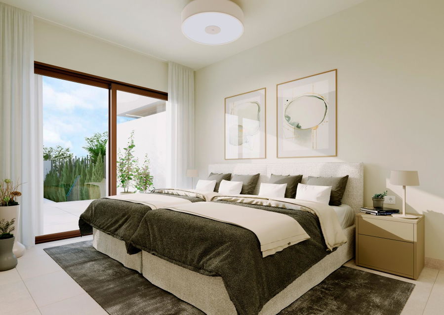 New-build townhouse villa with pool and terrace in Paguera for sale