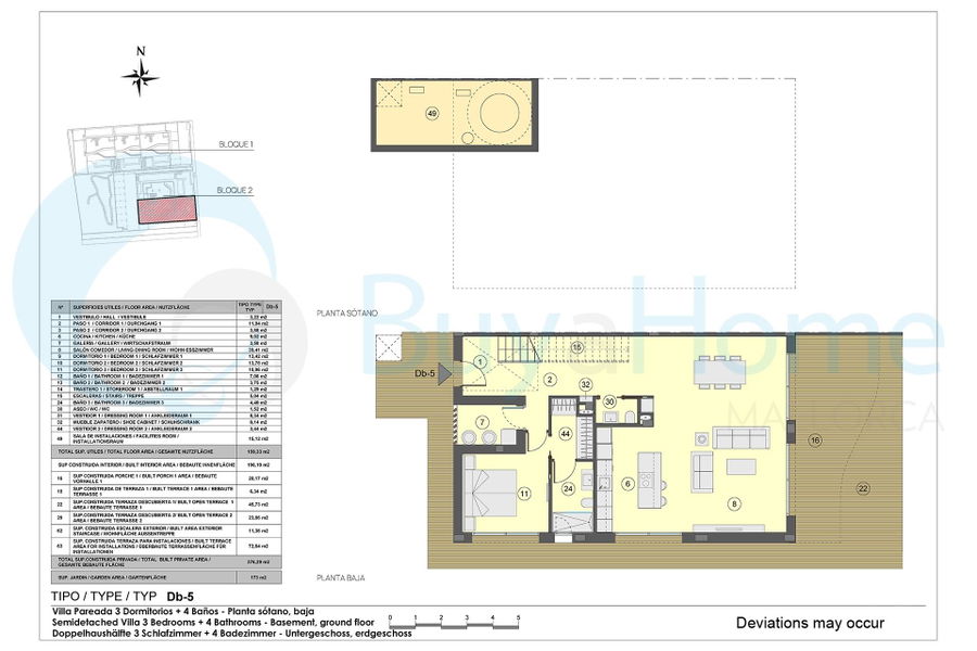 Casa pareada de nueva construcción, estilo chalet, con piscina y terraza, en venta en Paguera